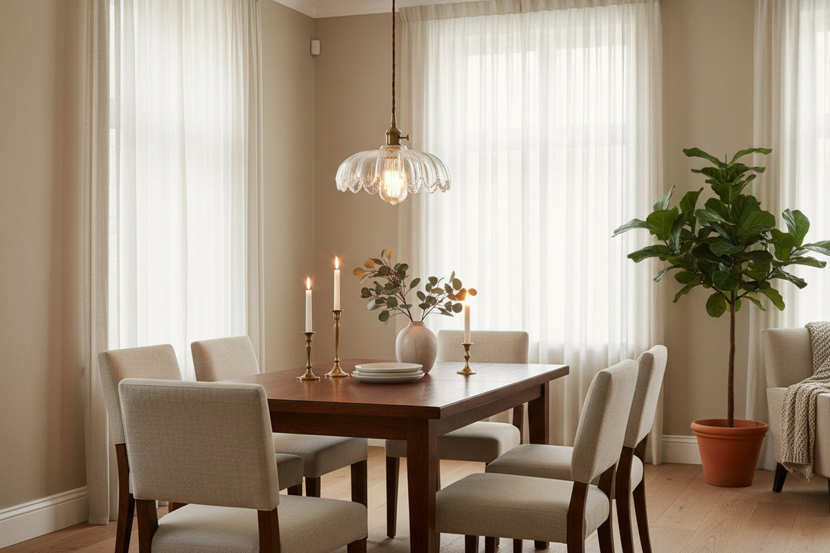 Velora - Brass Glass Pendant Light Australia