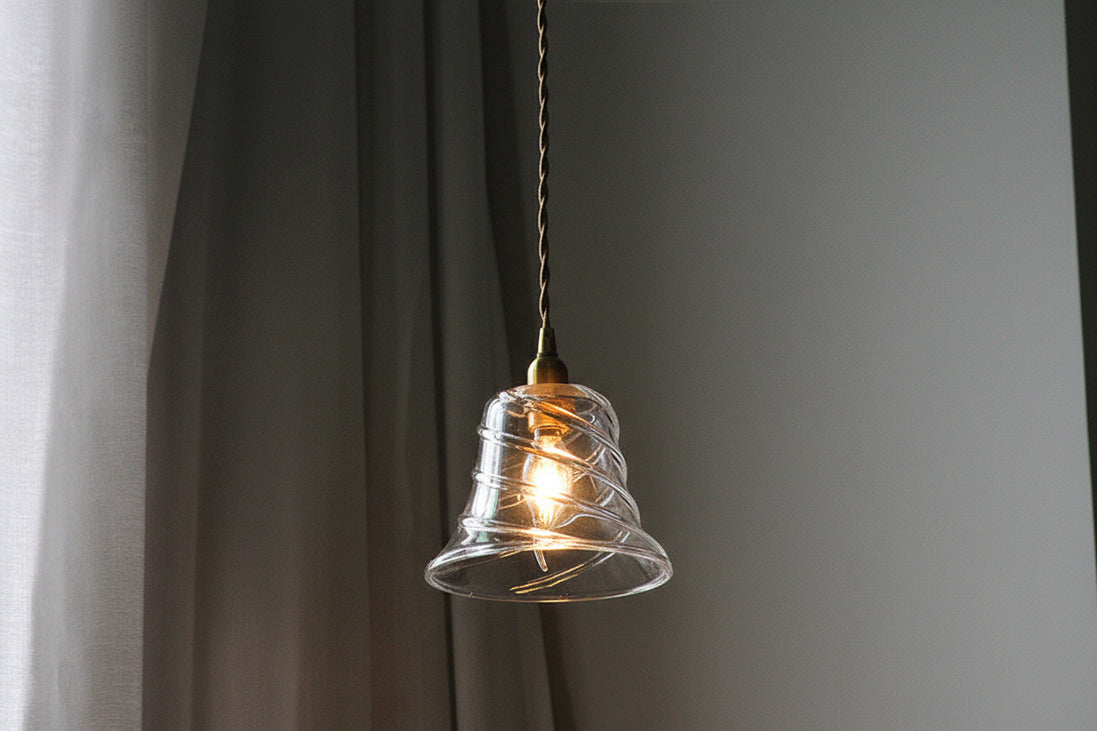 Aurel - Petite Brass Glass Pendant Light