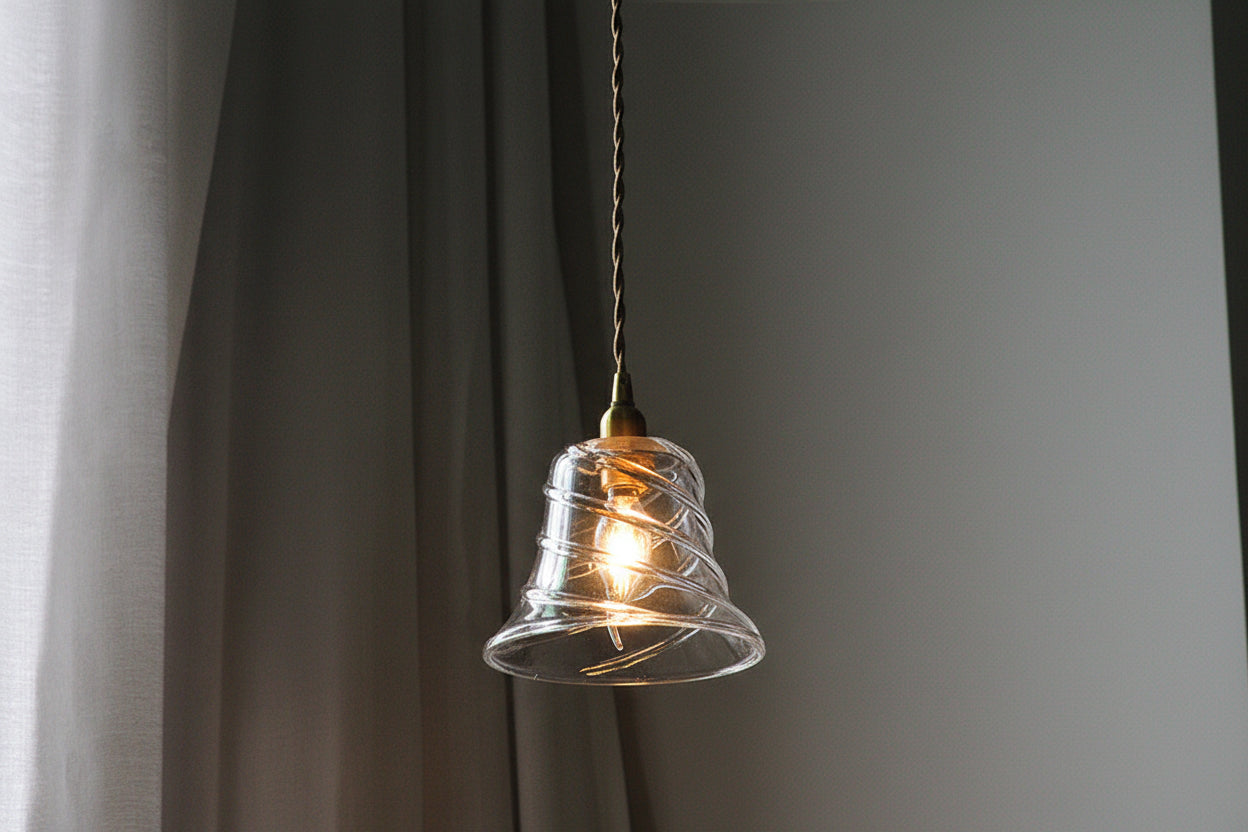 Aurel - Petite Brass Glass Pendant Light