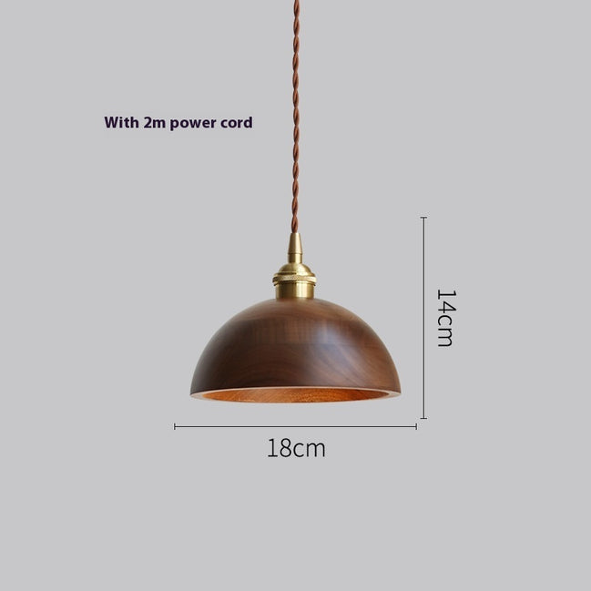 Noirven - Black Walnut Pendant Light