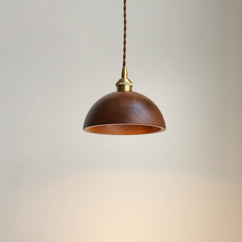 Noirven - Black Walnut Pendant Light