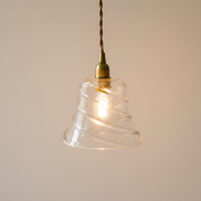 Aurel - Petite Brass Glass Pendant Light