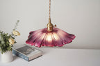 Shanghyn - Vintage Brass Glass Pendant Light