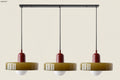 Triova - Retro 3-Head Glass Chandelier