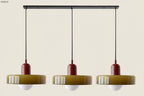 Triova - Retro 3-Head Glass Chandelier
