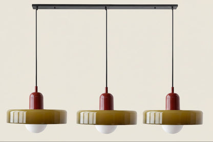 Triova - Retro 3-Head Glass Chandelier