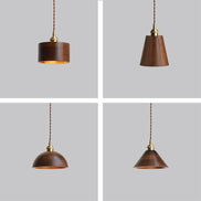 Noirven - Black Walnut Pendant Light