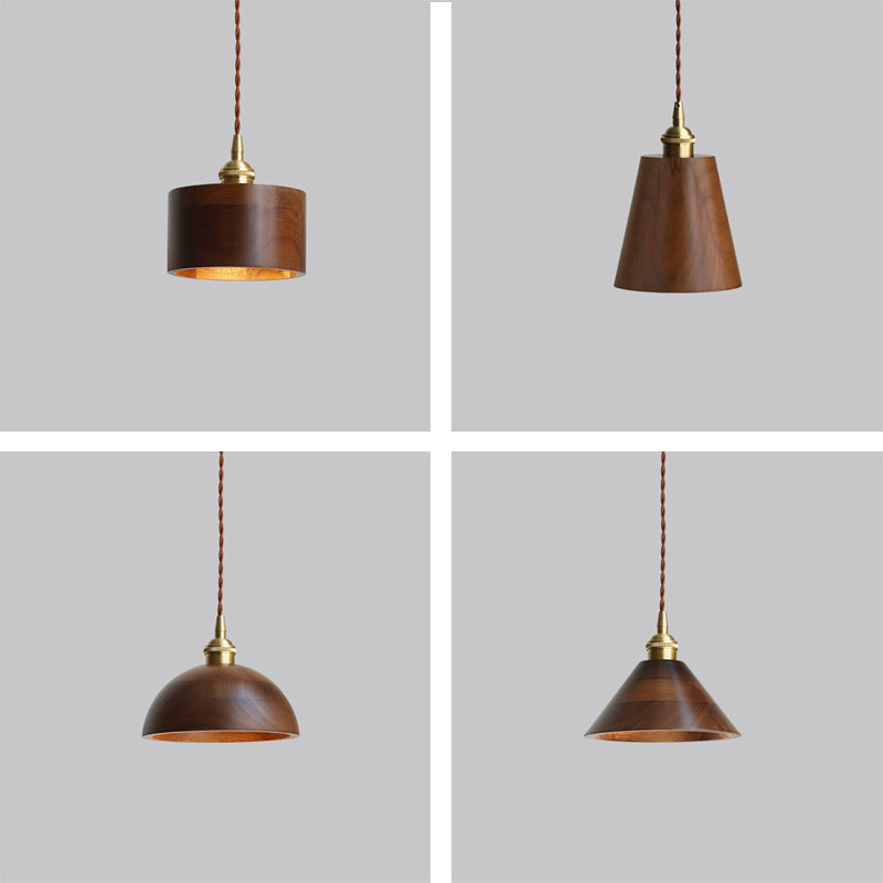 Noirven - Black Walnut Pendant Light