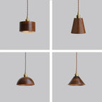 Noirven - Black Walnut Pendant Light