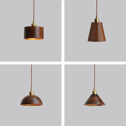 Noirven - Black Walnut Pendant Light