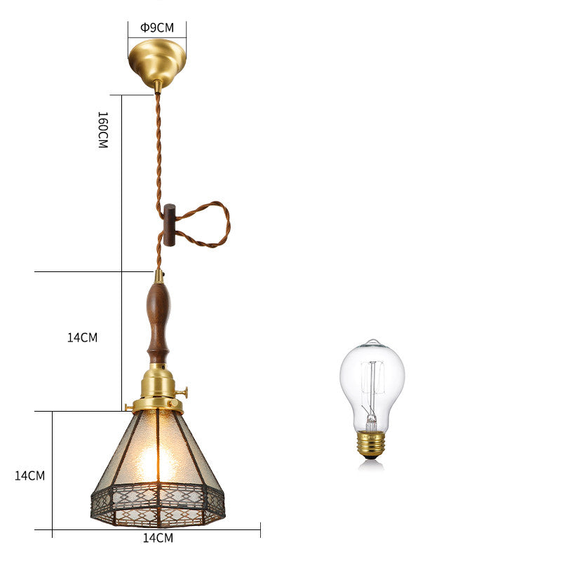 Hayuna - Japanese Vintage Brass Chandelier
