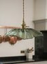 Shanghyn - Vintage Brass Glass Pendant Light