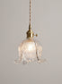 Clokyn - Brass Clock Flower Glass Pendant Light