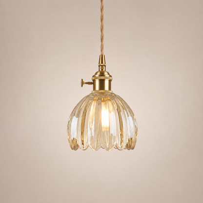 Floryn - Vintage Glass Flower Pendant Light