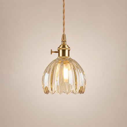 Floryn - Vintage Glass Flower Pendant Light