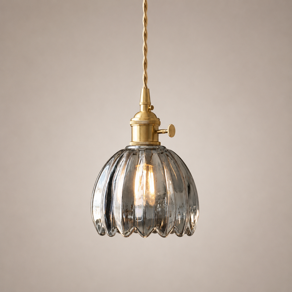 Floryn - Vintage Glass Flower Pendant Light