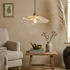 Shanghyn - Vintage Brass Glass Pendant Light