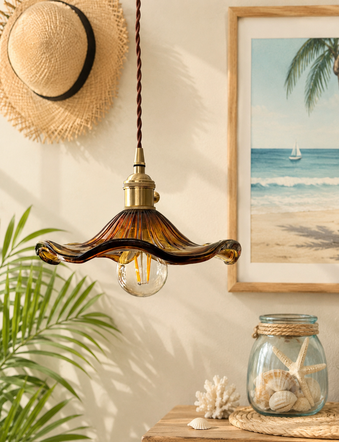Sakuryn - Pendant Light | Japanese Glass Chandelier