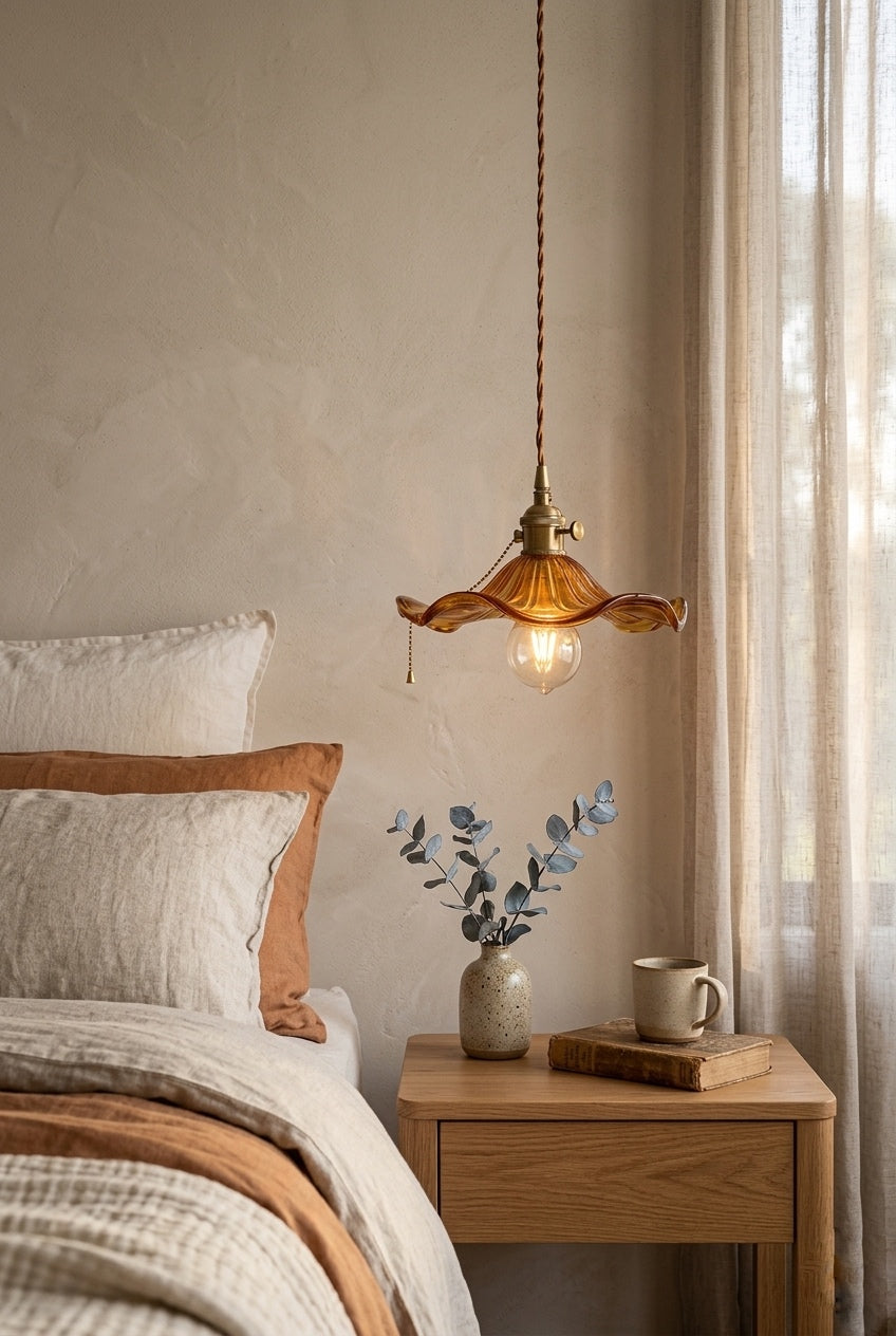 Japandi pendant light Australian living room