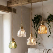 Floryn - Vintage Glass Flower Pendant Light