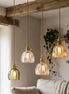 Floryn - Vintage Glass Flower Pendant Light