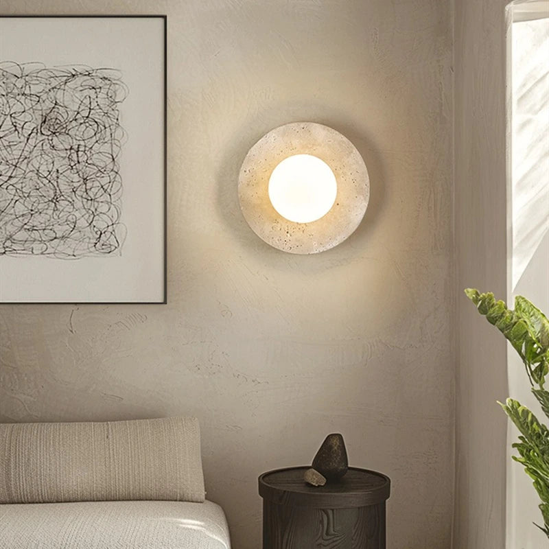 Traevra - Travertine Stone Wall Light