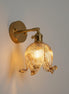 Clokyn Wall - Brass Clock Flower Glass Wall Lamp