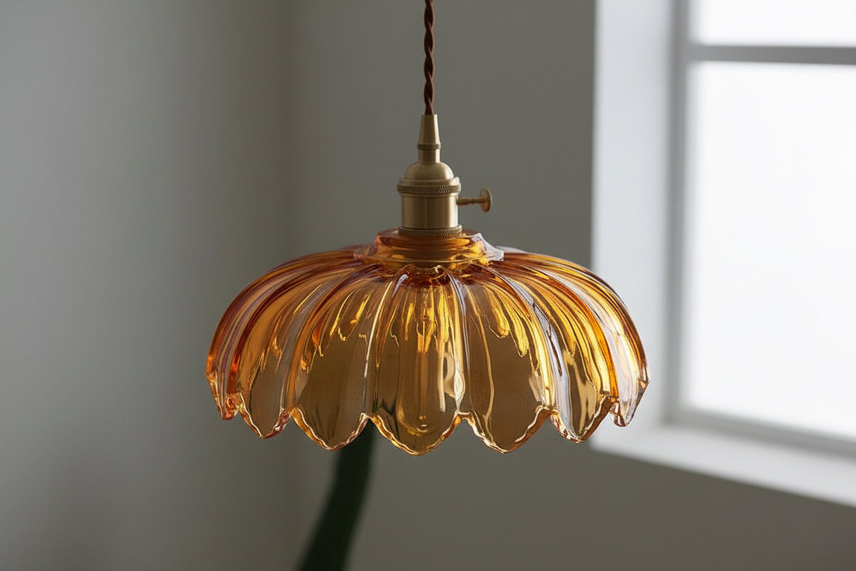 Velora - Brass Glass Pendant Light Australia