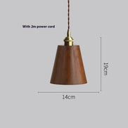 Noirven - Black Walnut Pendant Light