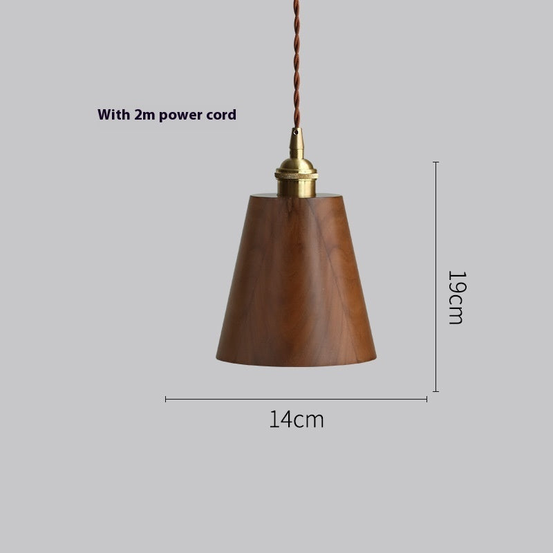 Noirven - Black Walnut Pendant Light